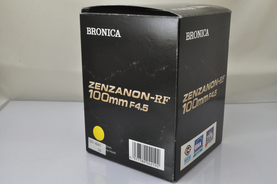 MINT]Zenza Bronica Zenzanon RF 100mm F/4.5 Lens for RF645 w