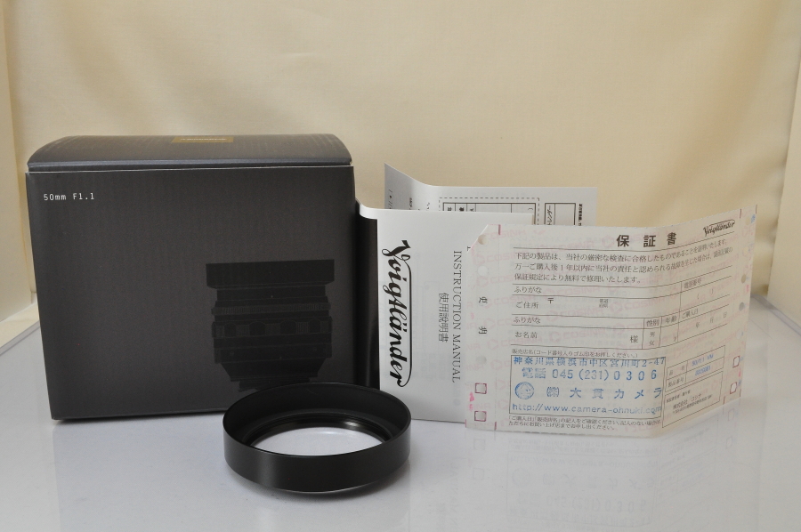 MINT++]Voigtlander NOKTON 50mm F/1.1 VM Lens for Leica M