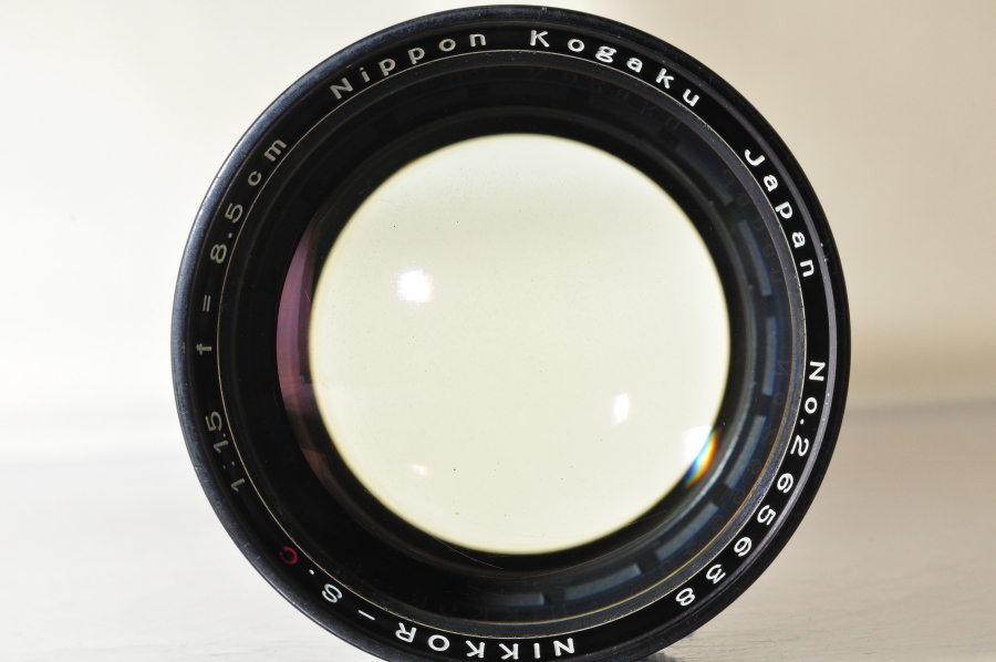 レンズ(単焦点) Nippon Kogaku NIKKOR-S.C 8.5cm F/1.5 EXCELLENT-]Nippon Kogaku NIKKOR-S.C 8.5cm 85mm F/1.5 Lens Nikon S
